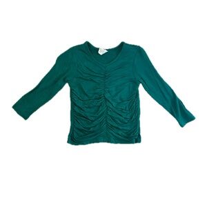 Kate Quinn Mountain pine Ruched Long Sleeve Top